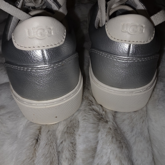UGG Metallic Silver Women's Sneakers - Picture 8 of 9